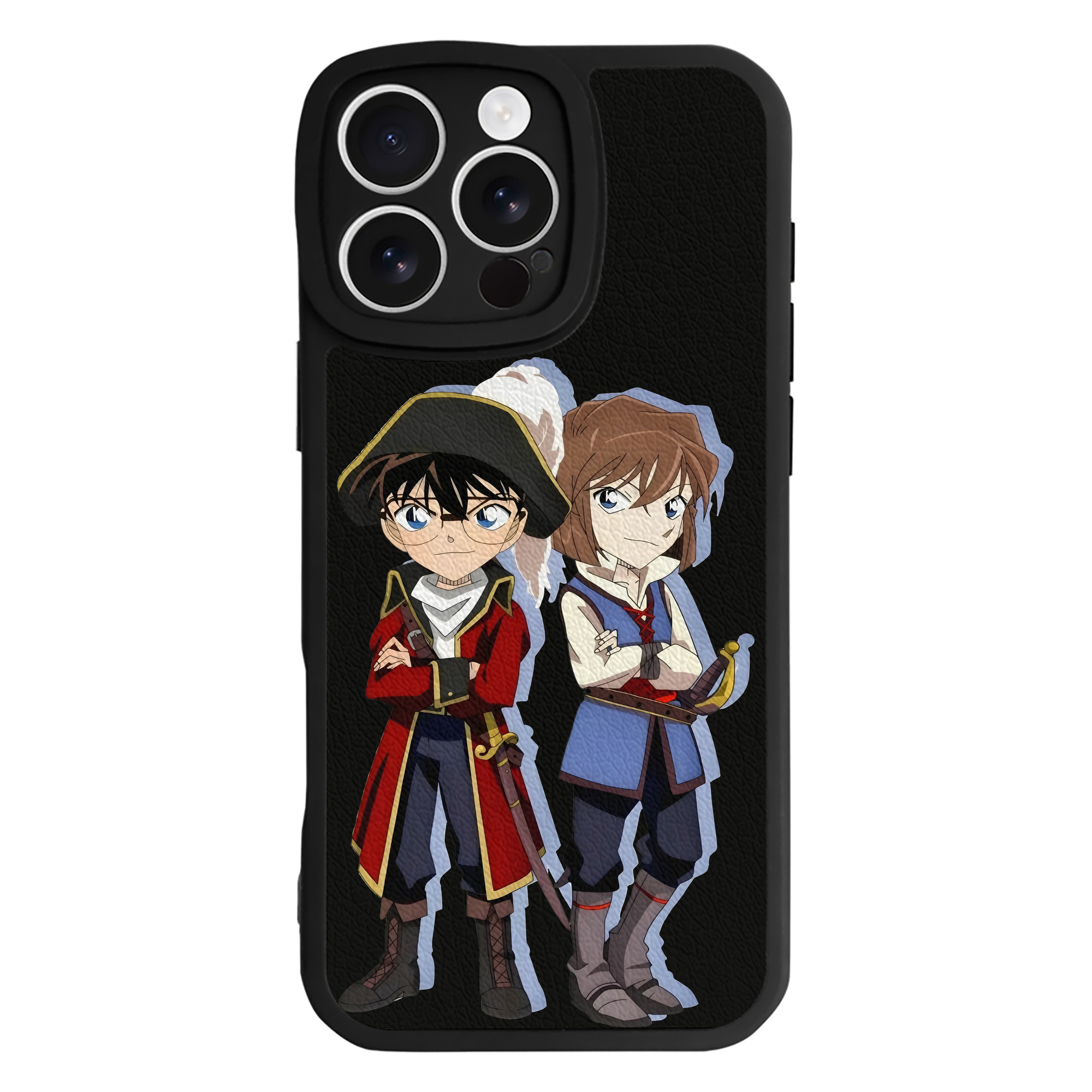 （画像用） 名探偵コナン 灰原 哀 はいばら あい Detective Conan Anita Hailey、Vi Graythorn Haibara Ai 【iPhone 16シリーズ対応】シリコンスマホケース（レザー調） 材質：シリコン